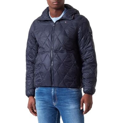 Tommy Hilfiger Men's CL HOODED QUILTED JACKET Desert Sky XS Tommy Hilfiger Men's CL HOODED QUILTED JACKET Desert Sky XS