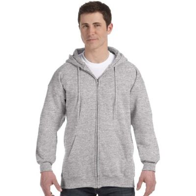 Hanes Men's Full Zip Ultimate Heavyweight Hoodie, Light Steel, Large Hanes Men's Full Zip Ultimate Heavyweight Hoodie, Light Steel, Large
