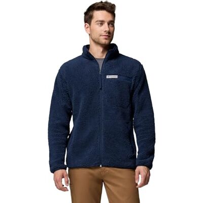 Columbia Men's Rugged Ridge High Pile Full Zip, Full Zip Fleece Jacket, Collegiate Navy, Small Columbia Men's Rugged Ridge High Pile Full Zip, Full Zip Fleece Jacket, Collegiate Navy, Small