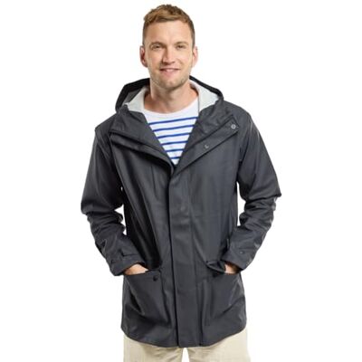 Armor-lux Armor Lux Men's Penmarch Raincoat, Blue (Navire 300), X-Large Armor-lux Armor Lux Men's Penmarch Raincoat, Blue (Navire 300), X-Large