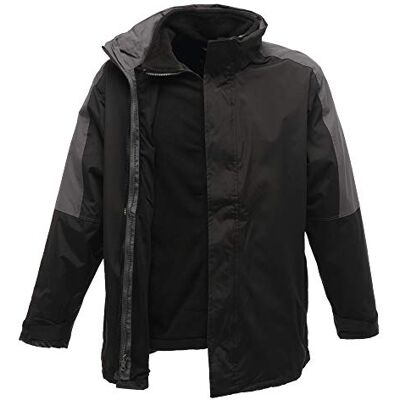 Regatta TRA130 28P95 Men's Defender III 3-in-1 Jacket, 3X-Large, Black/Seal Grey Regatta TRA130 28P95 Men's Defender III 3-in-1 Jacket, 3X-Large, Black/Seal Grey