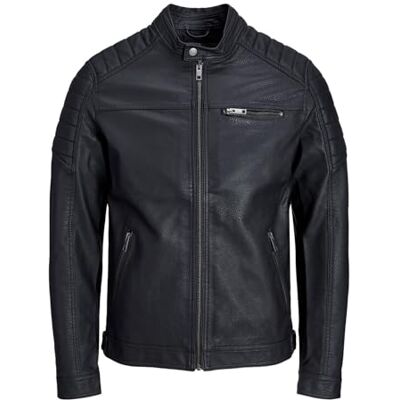JACK & JONES JACK&JONES PLUS Men's Jjerocky Noos Ps Jacket, Black, XXXXXXL JACK & JONES JACK&JONES PLUS Men's Jjerocky Noos Ps Jacket, Black, XXXXXXL
