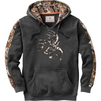 Legendary Whitetails Men's Camo Outfitter Hoodie Hooded Sweatshirt, Charcoal Heather, XXL UK Legendary Whitetails Men's Camo Outfitter Hoodie Hooded Sweatshirt, Charcoal Heather, XXL UK