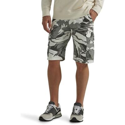 Wrangler Authentics Men's Premium Twill Cargo Short (Bennard), White Camo, 40 Wrangler Authentics Men's Premium Twill Cargo Short (Bennard), White Camo, 40