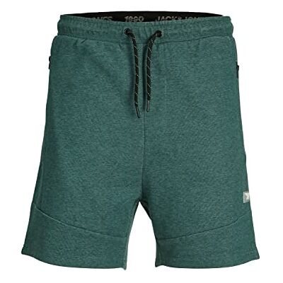 JACK & JONES Men's Jpstair Sweat Shorts Nb Pls Sweat Shorts, Green, 32 JACK & JONES Men's Jpstair Sweat Shorts Nb Pls Sweat Shorts, Green, 32
