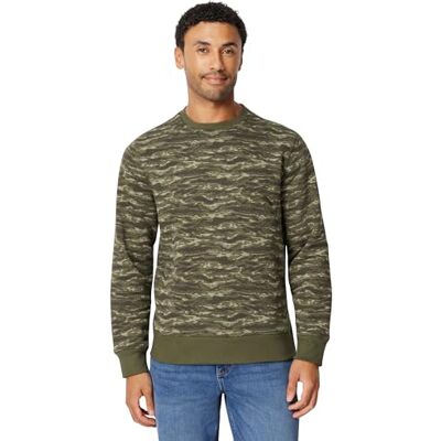Amazon Essentials Men's Fleece Crew Neck Sweatshirt (Available in Big & Tall), Green Abstract Camo, XXL Amazon Essentials Men's Fleece Crew Neck Sweatshirt (Available in Big & Tall), Green Abstract Camo, XXL