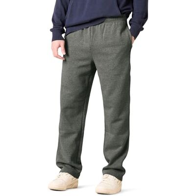 Amazon Essentials Men's Fleece Open Bottom Sweatpant (Available in Big and Tall), Medium Grey Heather, 4XL Plus Amazon Essentials Men's Fleece Open Bottom Sweatpant (Available in Big and Tall), Medium Grey Heather, 4XL Plus