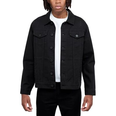 X RAY Mens Denim Jacket Ripped Casual Trucker Distressed Jean Jacket for Men Black Medium X RAY Mens Denim Jacket Ripped Casual Trucker Distressed Jean Jacket for Men Black Medium