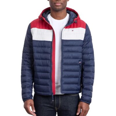 Tommy Hilfiger Men's Down Alternative Hooded Puffer Jacket (Standard and Big & Tall) Down Alternative Coat (pack of 1) Tommy Hilfiger Men's Down Alternative Hooded Puffer Jacket (Standard and Big & Tall) Down Alternative Coat (pack of 1)