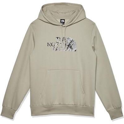 The North Face Men's Easy Graphic Infill Hooded Sweatshirt, Clay Grey/Tnf Black 3D, S The North Face Men's Easy Graphic Infill Hooded Sweatshirt, Clay Grey/Tnf Black 3D, S