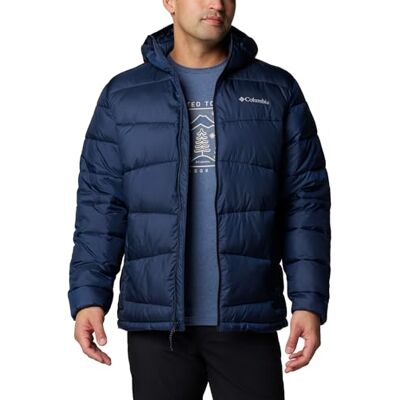 Columbia Men's Fivemile Butte 2 Hooded Jacket, Hooded Puffer Jacket, Collegiate Navy, Small Columbia Men's Fivemile Butte 2 Hooded Jacket, Hooded Puffer Jacket, Collegiate Navy, Small
