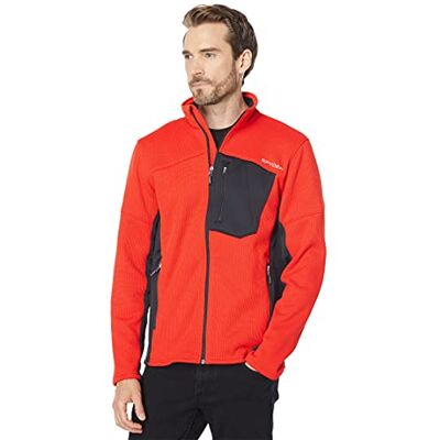 Spyder Men's Bandit Full Zip Mid-Layer Jacket Fleece, Volcano Black, L Spyder Men's Bandit Full Zip Mid-Layer Jacket Fleece, Volcano Black, L