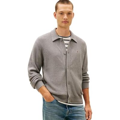 Tommy Hilfiger Men's Textured Polo Cardigan Mw0mw41546 Cardigan Sweater (Pack of 1) Tommy Hilfiger Men's Textured Polo Cardigan Mw0mw41546 Cardigan Sweater (Pack of 1)