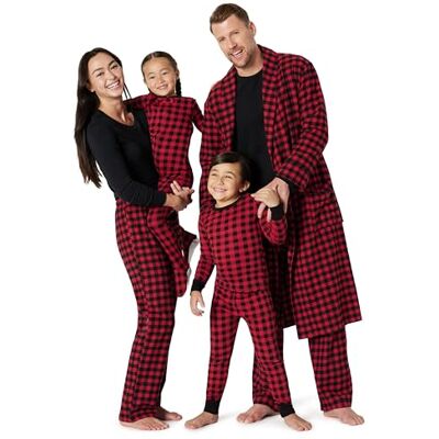 Amazon Essentials Men's Matching Holiday Family Pyjama Sets, Classic Buffalo Check, S Amazon Essentials Men's Matching Holiday Family Pyjama Sets, Classic Buffalo Check, S