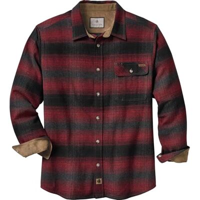 Legendary Whitetails Men's Buck Camp Flannel, Long Sleeve Plaid Button Down Casual Shirt, Corduroy Cuffs, Cabin Fever Plaid, 3XL Legendary Whitetails Men's Buck Camp Flannel, Long Sleeve Plaid Button Down Casual Shirt, Corduroy Cuffs, Cabin Fever Plaid, 3XL