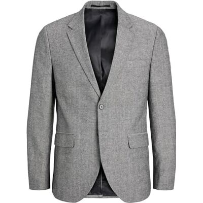 JACK & JONES Men's Jprmartin Winter Tweed Blazer Do01 Sn, Ultimate Grey, 40 JACK & JONES Men's Jprmartin Winter Tweed Blazer Do01 Sn, Ultimate Grey, 40