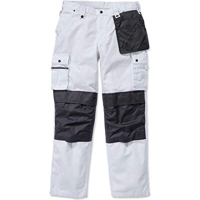 Carhartt .100233.100.S413 Multi Pocket Ripstop Men Pant, White, W34/L34 Size Carhartt .100233.100.S413 Multi Pocket Ripstop Men Pant, White, W34/L34 Size