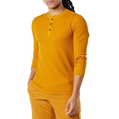 Amazon Essentials Men's Slim-Fit Long-Sleeve Waffle Henley Shirt, Gold, XL Amazon Essentials Men's Slim-Fit Long-Sleeve Waffle Henley Shirt, Gold, XL