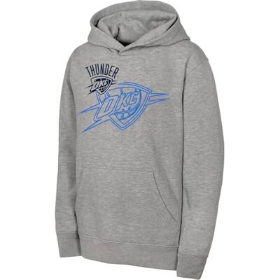 NBA Mens Fleece Hoodie, Heather Grey, XXL EU NBA Mens Fleece Hoodie, Heather Grey, XXL EU