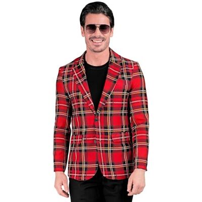 W WIDMANN MILANO Party Fashion Party Fashion Jacket Tartan Pattern Showman Scotland Disco Fever Casino Theme Party W WIDMANN MILANO Party Fashion Party Fashion Jacket Tartan Pattern Showman Scotland Disco Fever Casino Theme Party