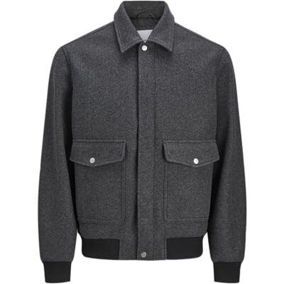 JACK & JONES Men's Jjshane Short Bomber Jjshane Short Bomber (Pack of 1) JACK & JONES Men's Jjshane Short Bomber Jjshane Short Bomber (Pack of 1)