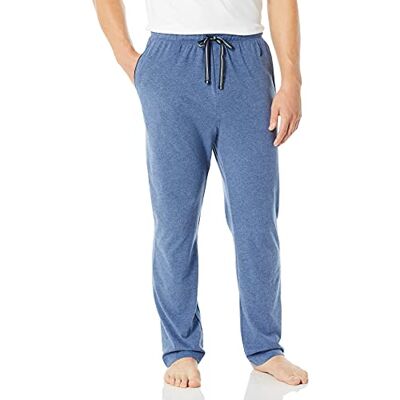 Nautica Men's Soft Knit Sleep Lounge Pant Pyjama Bottoms, Blue Indigo Heather, XXL Nautica Men's Soft Knit Sleep Lounge Pant Pyjama Bottoms, Blue Indigo Heather, XXL