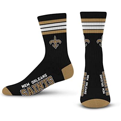 For Bare Feet NFL Socks Stripe Deuce New Orleans Saints L For Bare Feet NFL Socks Stripe Deuce New Orleans Saints L