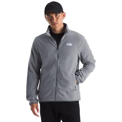 The North Face Men's Glacier Fleece Jacket, Tnf Mid Grey Heather, S The North Face Men's Glacier Fleece Jacket, Tnf Mid Grey Heather, S