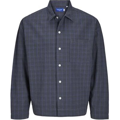 JACK & JONES Male Overshirt Wide Fit Overshirt, Iron Gate, L JACK & JONES Male Overshirt Wide Fit Overshirt, Iron Gate, L