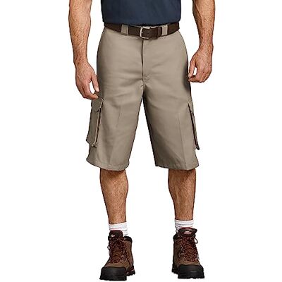 Dickies Men's 13" Loose Fit Twill Cargo Short Big, Desert Sand V1, 32 Dickies Men's 13" Loose Fit Twill Cargo Short Big, Desert Sand V1, 32