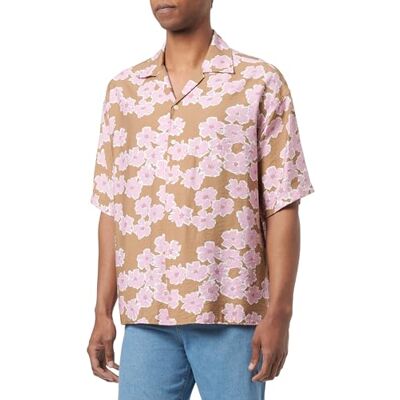 JACK & JONES JOREASTER Marshall AOP Shirt SS, Tigers Eye, M JACK & JONES JOREASTER Marshall AOP Shirt SS, Tigers Eye, M