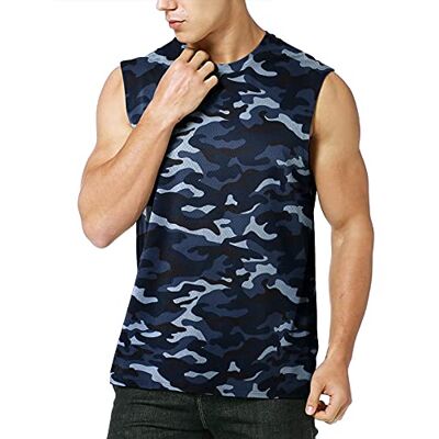 MEETYOO Men’s Tank Top, Sleeveless Tops Quick Dry Tank T Shirt Vest Top for Running Gym Sport Fitness Camouflage MEETYOO Men’s Tank Top, Sleeveless Tops Quick Dry Tank T Shirt Vest Top for Running Gym Sport Fitness Camouflage