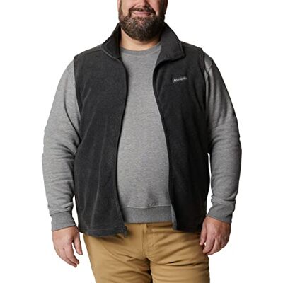Columbia Men's Steens Mountain Vest Fleece Gilet Vest, Charcoal Heather, Size S Columbia Men's Steens Mountain Vest Fleece Gilet Vest, Charcoal Heather, Size S