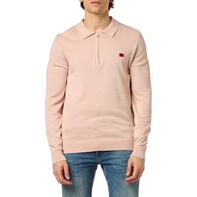 Hugo Boss Men's San Peer-C Knitted_Sweater, Light/Pastel Pink681, XXL Hugo Boss Men's San Peer-C Knitted_Sweater, Light/Pastel Pink681, XXL