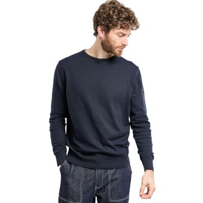 Armor-lux Armor Lux Men's Carantec Jumper Not Applicable, Blue (Navire 300), X-Large Armor-lux Armor Lux Men's Carantec Jumper Not Applicable, Blue (Navire 300), X-Large