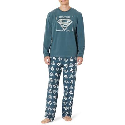 Amazon Essentials Harry Potter DC Comics Looney Tunes Men's Flannel Pyjama Sleep Sets, Superman, XS Amazon Essentials Harry Potter DC Comics Looney Tunes Men's Flannel Pyjama Sleep Sets, Superman, XS