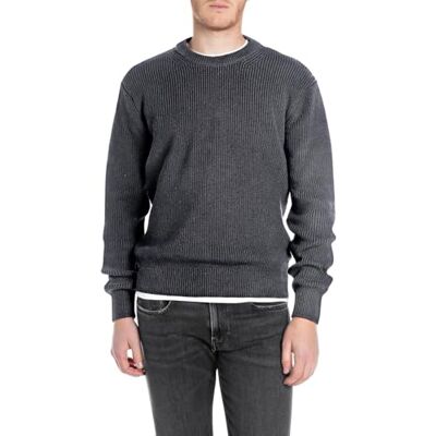 Replay Men's Jumper, 067 Night Blue, XXL Replay Men's Jumper, 067 Night Blue, XXL