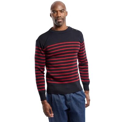 Armor-lux Armor Lux Men's 76828 Jumper Not Applicable, Multicolour (Navire/Piment I78), X-Large Armor-lux Armor Lux Men's 76828 Jumper Not Applicable, Multicolour (Navire/Piment I78), X-Large