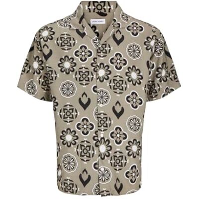 JACK & JONES Men's Jjeurban Edge Resort Shirt Ss Sn Short Sleeve Shirt, Coriander, XXL JACK & JONES Men's Jjeurban Edge Resort Shirt Ss Sn Short Sleeve Shirt, Coriander, XXL