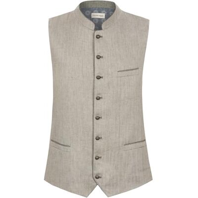Bergfeuer Men's Trachtenweste Lucio Traditional Waistcoat, Reed, 44 Bergfeuer Men's Trachtenweste Lucio Traditional Waistcoat, Reed, 44