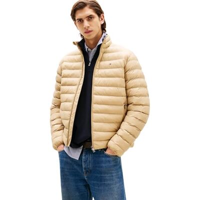 Tommy Hilfiger Men’s Recycled Relaxed Fit Packaway Quilted Jacket, Brown (Camel), XL Tommy Hilfiger Men’s Recycled Relaxed Fit Packaway Quilted Jacket, Brown (Camel), XL