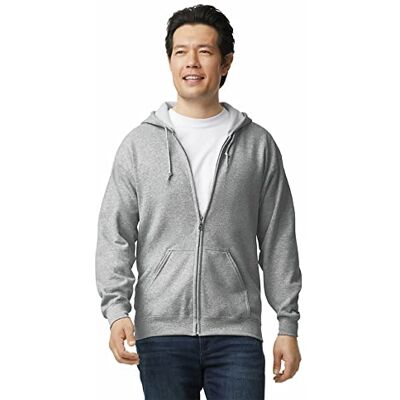 Gildan Men's Fleece Zip Hoodie Sweatshirt, Style G18600, Multipack Shirt, Sport Grey (1-Pack), 3XL Gildan Men's Fleece Zip Hoodie Sweatshirt, Style G18600, Multipack Shirt, Sport Grey (1-Pack), 3XL