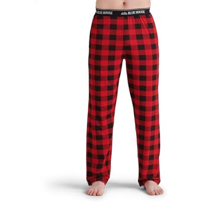 Little Blue House Hatley Men's Jersey Pants Pyjama Bottoms, Blue (Buffalo Plaid ), S UK Little Blue House Hatley Men's Jersey Pants Pyjama Bottoms, Blue (Buffalo Plaid ), S UK