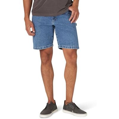 Wrangler Authentics Wrangler Men's Authentics Classic Denim Carpenter Short, Antique Stonewash, 30 Wrangler Authentics Wrangler Men's Authentics Classic Denim Carpenter Short, Antique Stonewash, 30