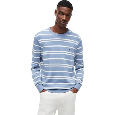 Tommy Hilfiger Men’s Essential Cotton Round Neck Jumper Tommy Hilfiger Men’s Essential Cotton Round Neck Jumper