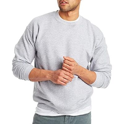 Hanes Men's EcoSmart Fleece, Pullover Crewneck Sweatshirt, 1 Or 2 Pack, Light Steel, XXXXL Hanes Men's EcoSmart Fleece, Pullover Crewneck Sweatshirt, 1 Or 2 Pack, Light Steel, XXXXL