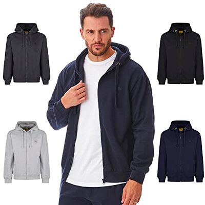 Iron Mountain Men’s Full Zip Hoodie with Fleece Lining Cotton Blend Zip Up Hooded Sweatshirt with Kangaroo Pocket Workwear Hoodie (Navy, L) Iron Mountain Men’s Full Zip Hoodie with Fleece Lining Cotton Blend Zip Up Hooded Sweatshirt with Kangaroo Pocket Workwear Hoodie (Navy, L)