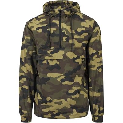 adidas Men Camo Pull Over Windbreaker Jacket Camo, Small adidas Men Camo Pull Over Windbreaker Jacket Camo, Small