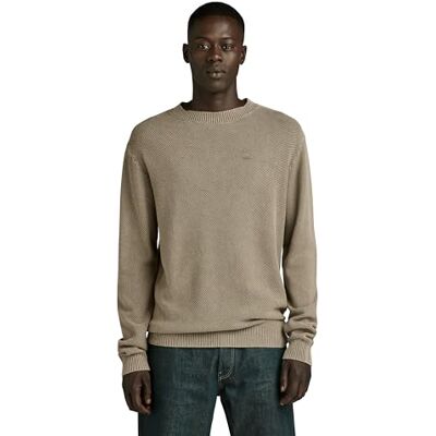 G-STAR Men's Moss Knitted Sweater, Green (shamrock gd D24461-D630-B681), XS G-STAR Men's Moss Knitted Sweater, Green (shamrock gd D24461-D630-B681), XS