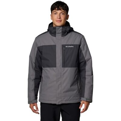 Columbia Men's Tipton Peak 3 Insulated Jacket, Winter Jacket, City Grey/Shark, XXL Columbia Men's Tipton Peak 3 Insulated Jacket, Winter Jacket, City Grey/Shark, XXL